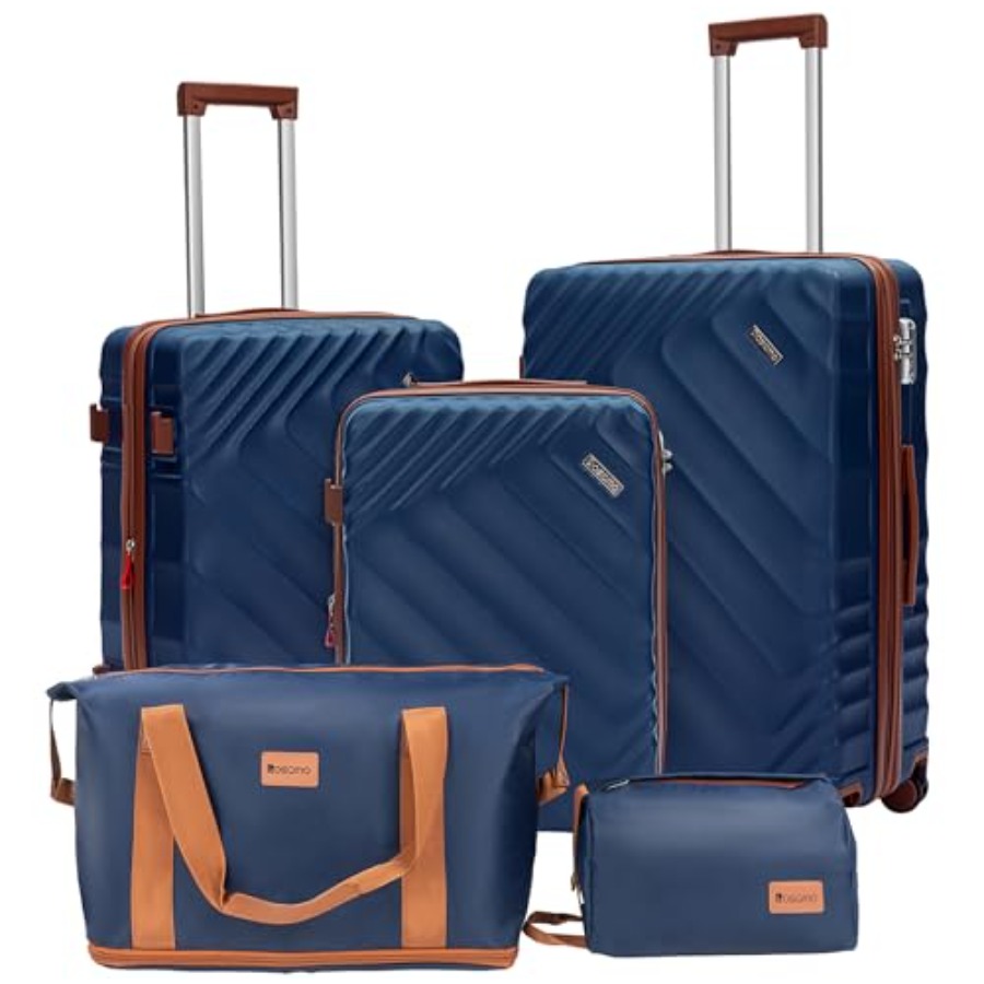 Expandable Hard Shell Luggage Set - مجموعة حقائب سفر قابلة للتوسيع مكونة