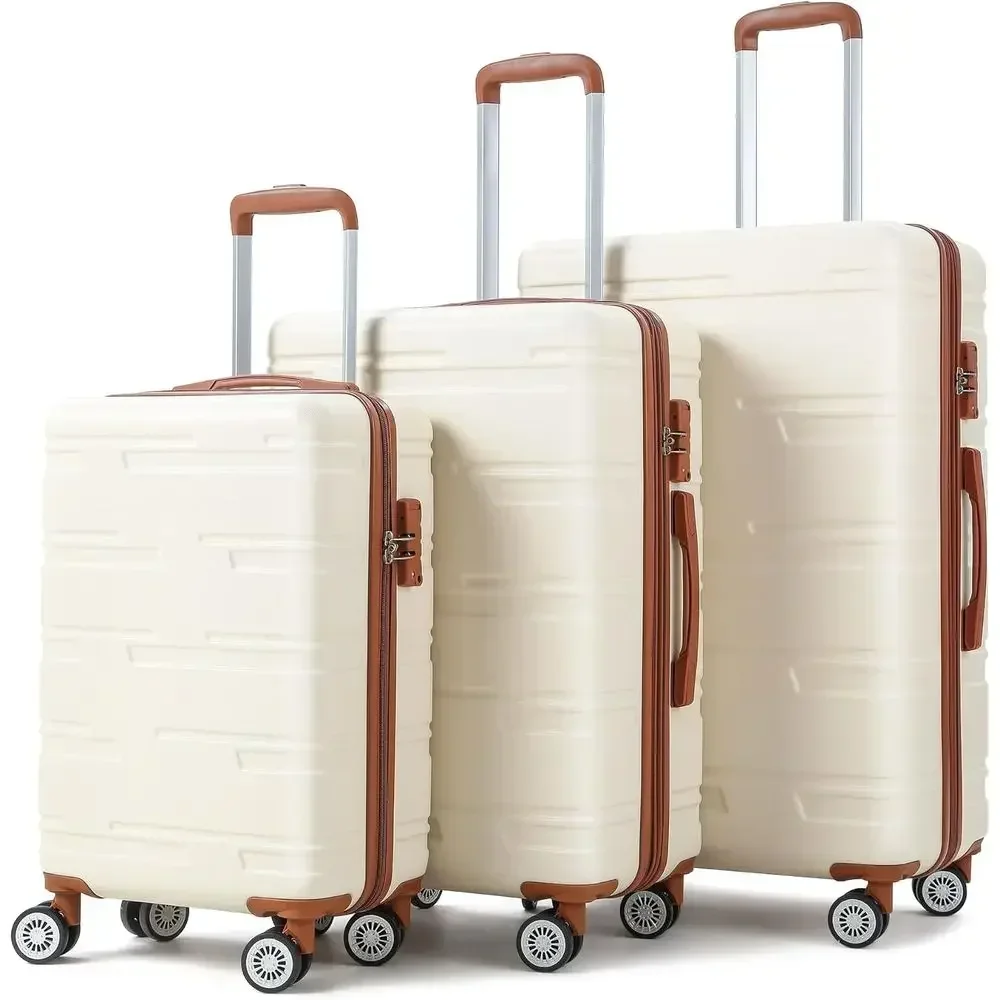 Expandable Hard Shell Luggage Set - مجموعة حقائب سفر صلبة قابلة للتوسيع