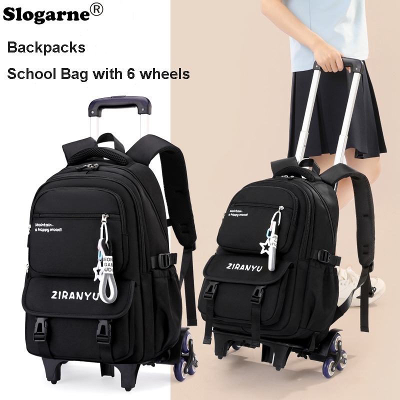 Foldable Rolling Luggage Bag - حقيبة ظهر بعجلات للطلاب والأطفال 2026