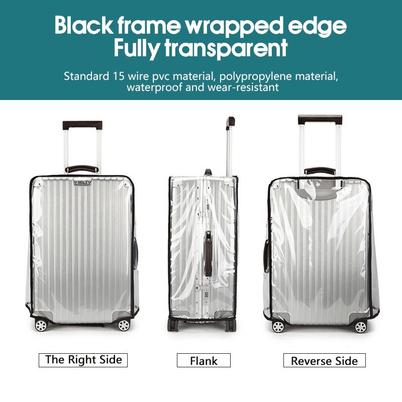 Luggage Protective Cover Transparent - غطاء حقائب سفر شفاف مقاوم للماء