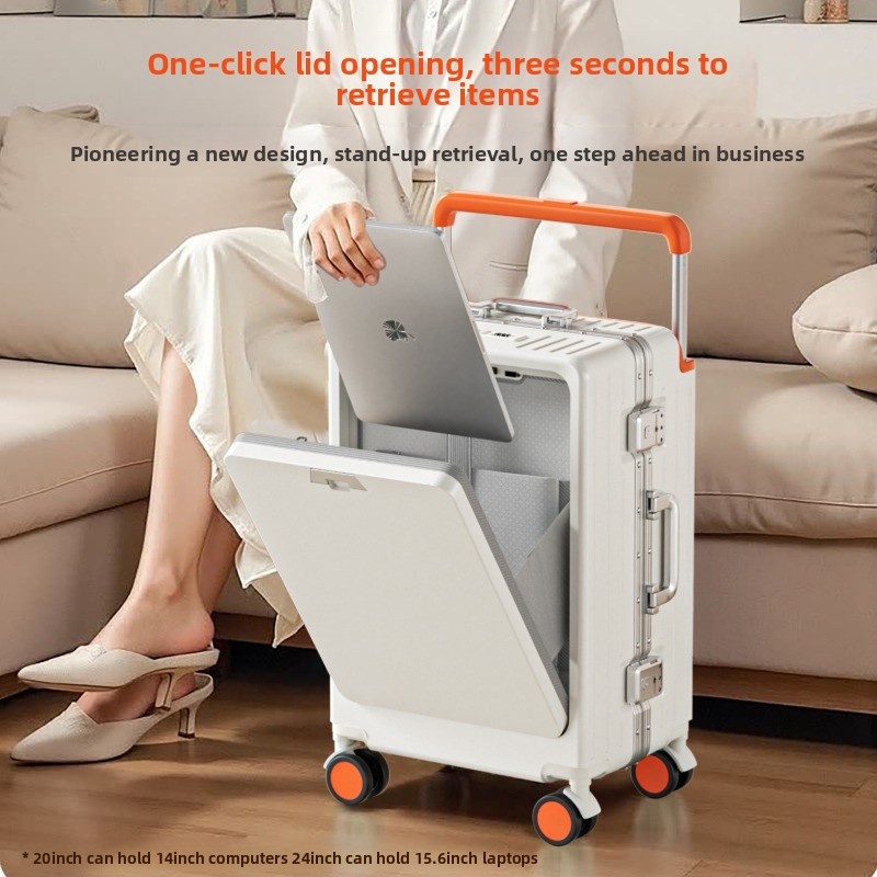 Spinner Wheel Rolling Suitcase 20 Inch - حقيبة سفر بإطار ألومنيوم مقاس 20/24/26