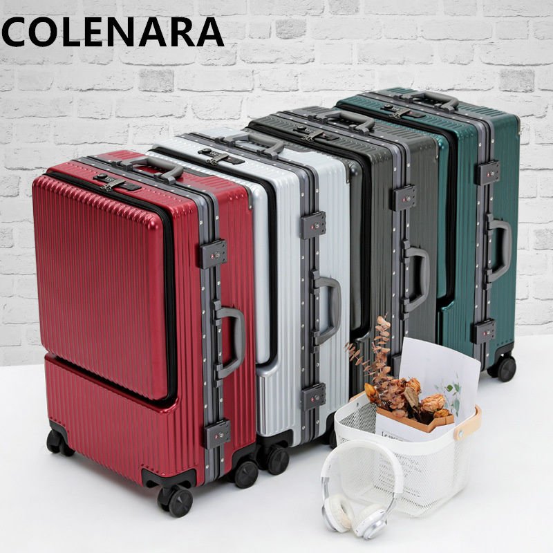 حقيبة سفر كولينارا 20 و22 و24  - مراجعة Front Opening Laptop Luggage 24 Inch وسعره