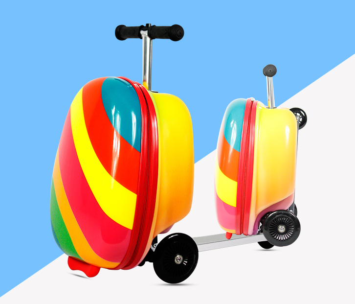أطفال ركوب على حقيبة سكوتر حقي - مراجعة Kids Ride On Suitcase Scooter وسعره