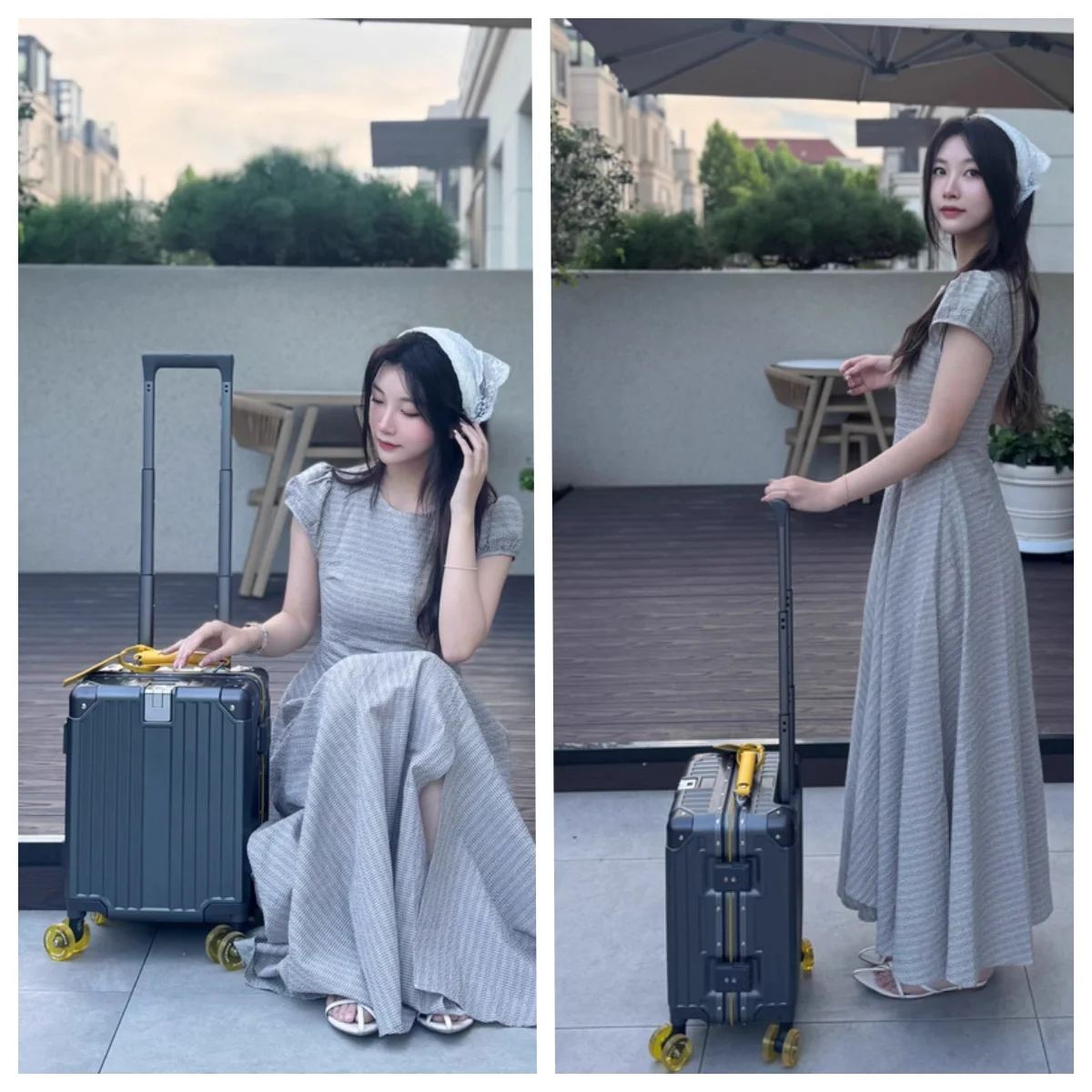 حقيبة سفر خفيفة الوزن مقاس 14  - مراجعة Aluminum Frame Carry On Luggage وسعره