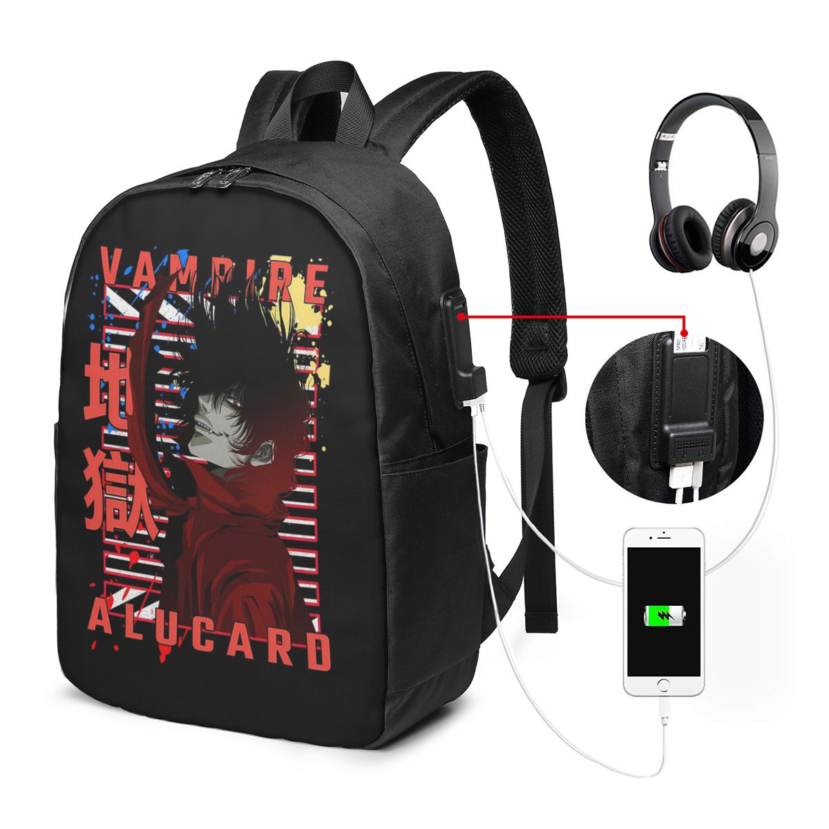 حقيبة ظهر Alucard Hellsing Man - مراجعة Backpacks وسعره