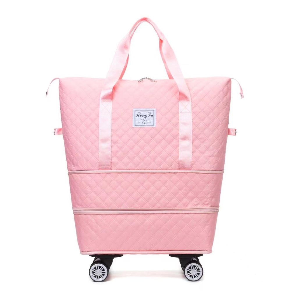 جديد أكسفورد القماش واق من الم - مراجعة Foldable Rolling Luggage Bag وسعره