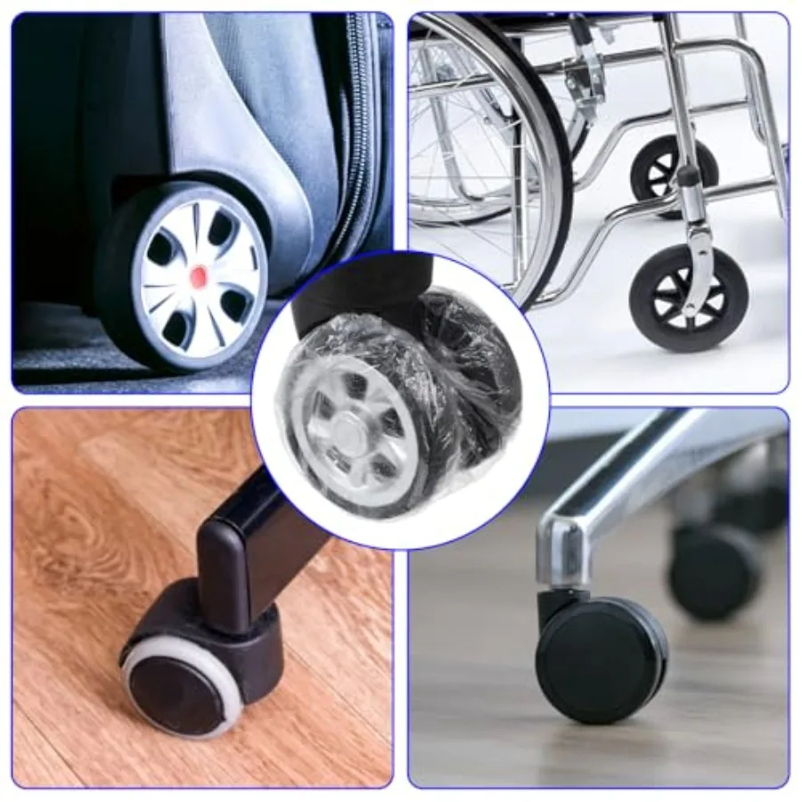 100 قطعة من أغطية عجلات الحقائ - مراجعة Waterproof Suitcase Cover Protector وسعره