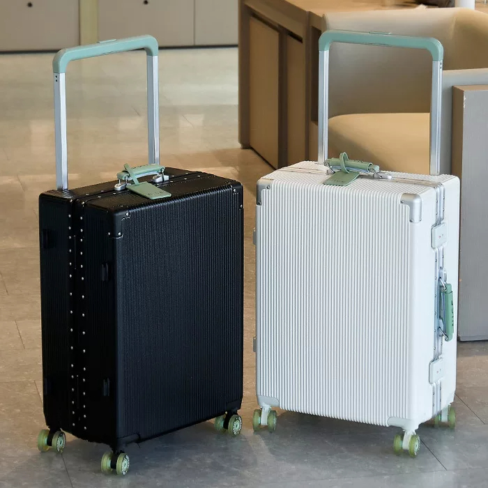 حقيبة سفر بمقبض عريض وعجلات دو - مراجعة Spinner Wheel Rolling Suitcase 20 Inch وسعره