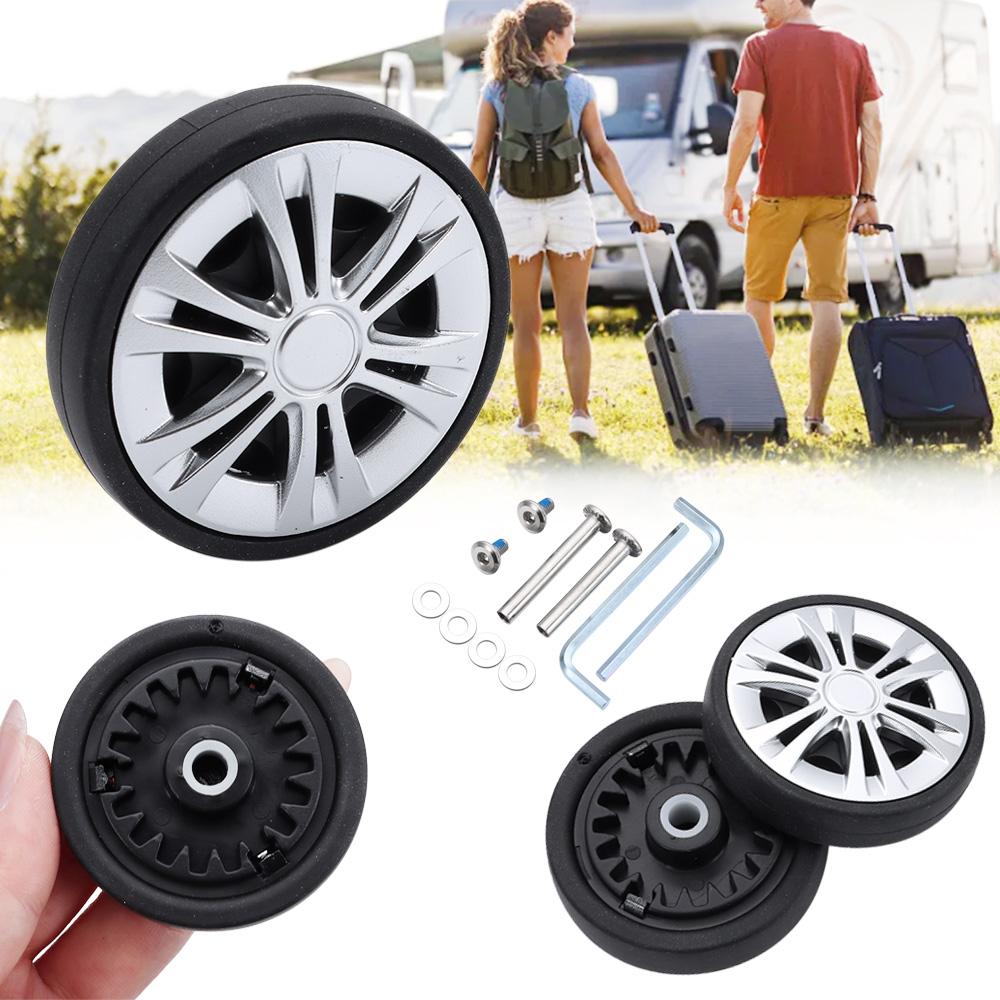 عجلات حقائب سفر بديلة عالمية م - مراجعة Silent Replacement Luggage Wheels وسعره