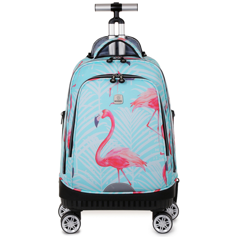 حقيبة ظهر دوارة بعجلات دوارة،  - مراجعة Foldable Rolling Luggage Bag وسعره