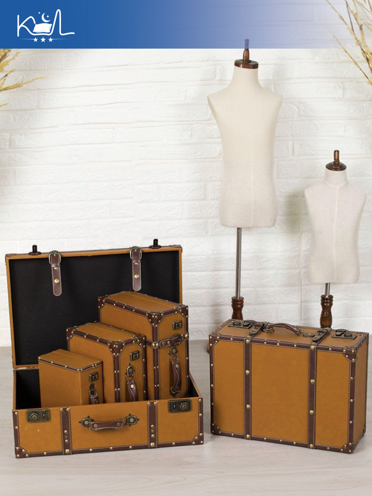 صندوق تخزين بتصميم حقيبة سفر ع - مراجعة Retro Vintage Trunk Suitcase وسعره