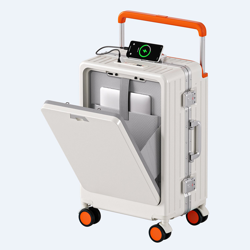 حقيبة سفر بإطار ألومنيوم مقاس  - مراجعة Spinner Wheel Rolling Suitcase 20 Inch وسعره
