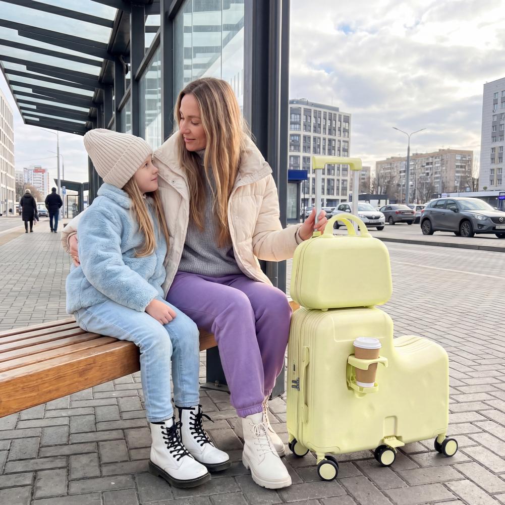 سكوتر ممتع للأطفال، مقاس 20 بو - مراجعة Kids Ride On Suitcase Scooter وسعره