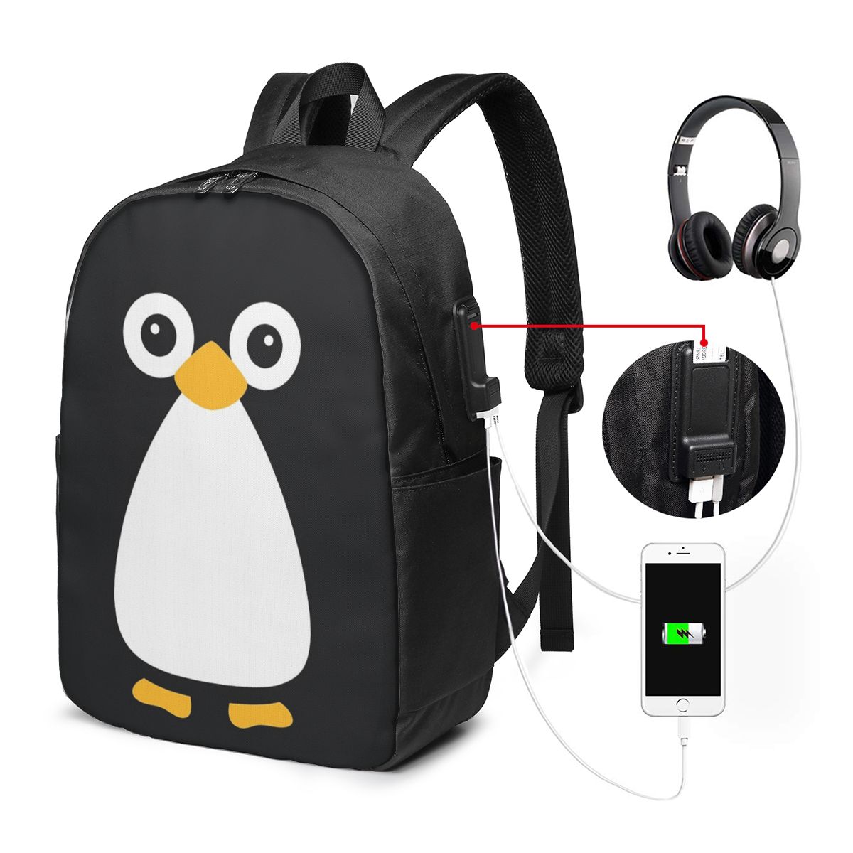 حقيبة ظهر لطيفة على شكل بطريق، - مراجعة Backpacks وسعره