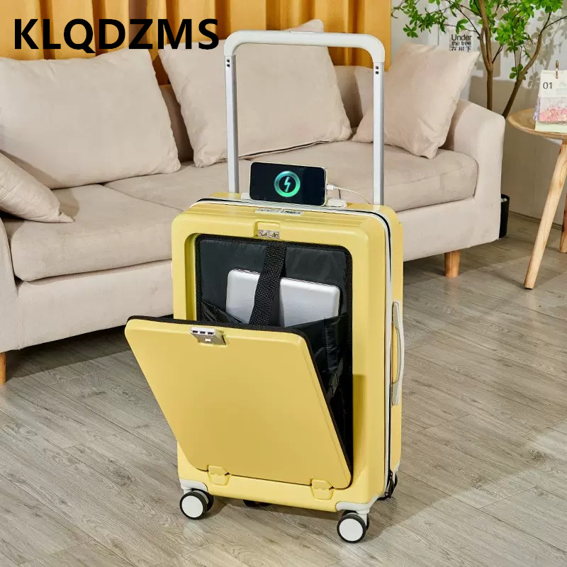 حقيبة سفر KLQDZMS مقاس 20 و22  - مراجعة Front Opening Laptop Luggage 24 Inch وسعره