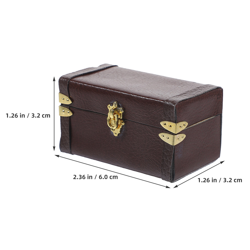 قطعتان من حقائب السفر المصغرة  - مراجعة Retro Vintage Trunk Suitcase وسعره